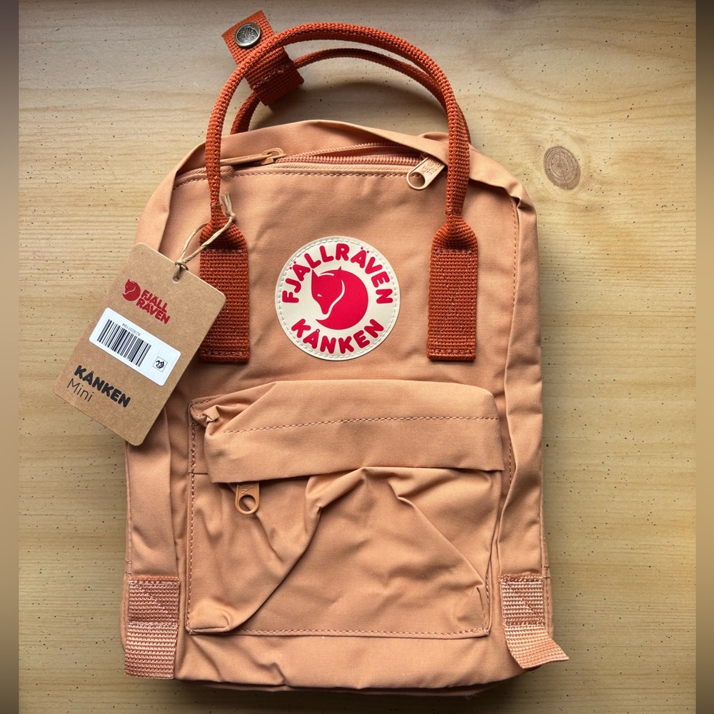 Fjällräven Kånken Mini Backpack Peach Sand Terracotta Brown NWT